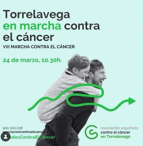 Marcha contra el cáncer en Torrelavega