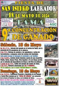 Programa de fiestas de San Isidro Labrador en Tama