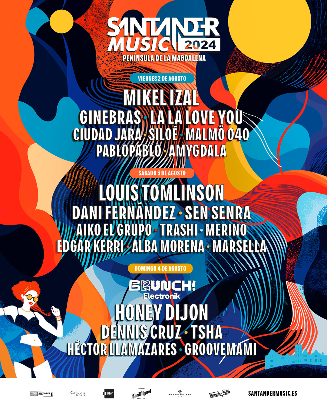 Festival Santander Music en la Campa de la Magdalena en Santander en agosto 2024