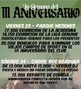 111 aniversario Racing de Santander. Eventos