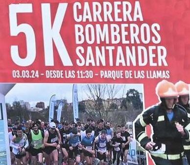 El parque de las llamas de Santander acoge la segunda edición de la carrera de bomberos