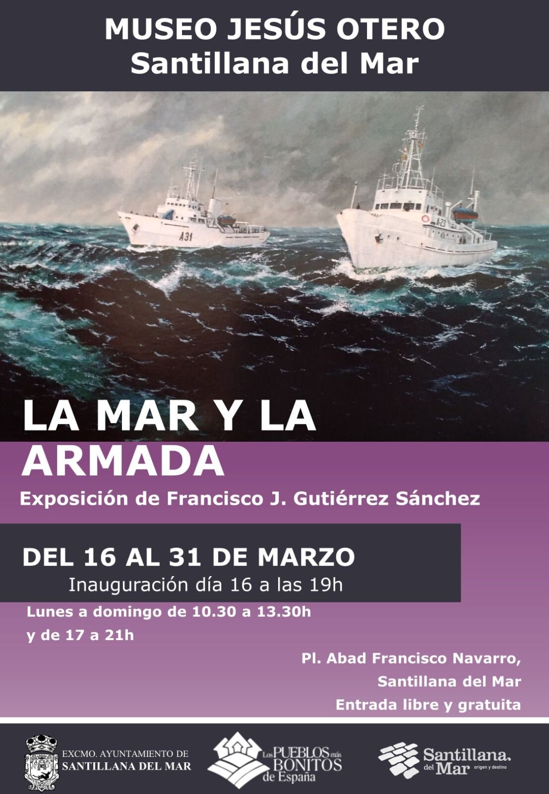 La mar y la armada exposición Jesús Otero Santillana del Mar