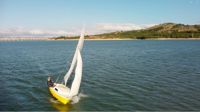 Navegando en el Pantano del Ebro