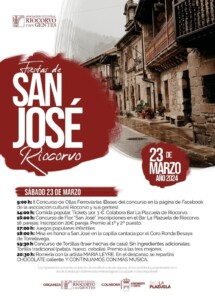 Programa de actividades de San José en Riocorvo