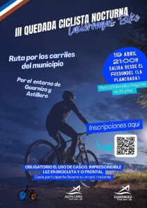 Lucíernagas bike Astillero - Cartel y QR para inscripción