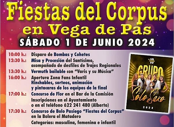Fiestas del Corpus en Vega de Pas 2024