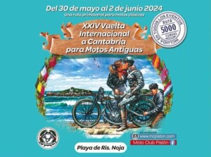 Vuelta internacional motos antiguas Noja