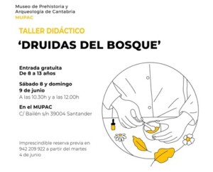 Taller para niños en el MUPAC de Santander. Druidas del bosque