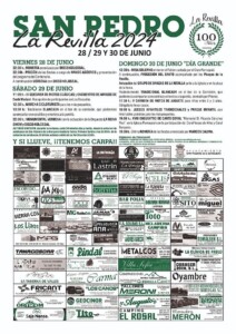 Fiestas de San Pedro en La Revilla - programa