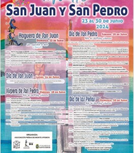 Programa Fiestas San Juan y San pedro en Monte Santander