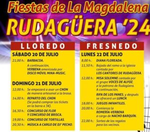 fiestas de la magdalena rudagüera