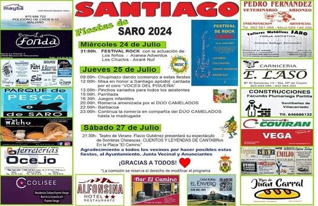 Fiestas de Santiago en Saro