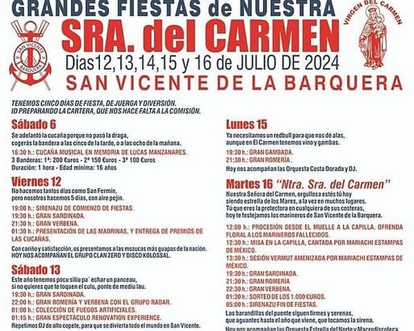 Fiestas del Carmen en San Vicente de La Barquera