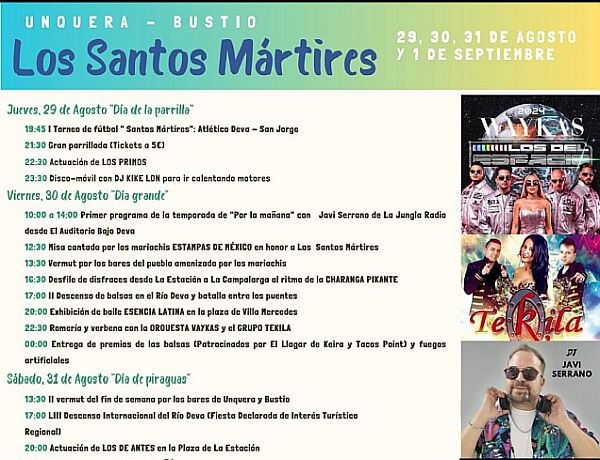 Fiestas de Los Santos Mártires en Bustio