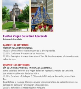 FIESTAS DE LA BIEN APARECIDA