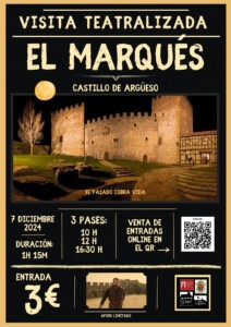 CARTEL VISITA TEATRALIZADA CASTILLO DE ARGÜESO 07 12 2024