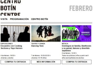 Febrero en el centro botin