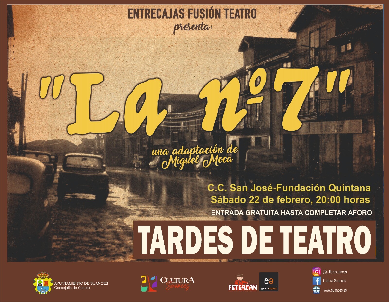 Cartel Teatro suances