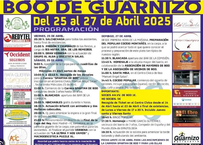 fiestas de boo de guarnizo