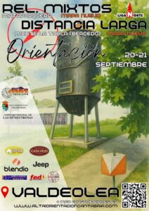 Campeonato de relevos mixtos y 8ª Liga Norte de orientación cartel