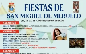 cartel fiestas meruelo 2025 san miguel