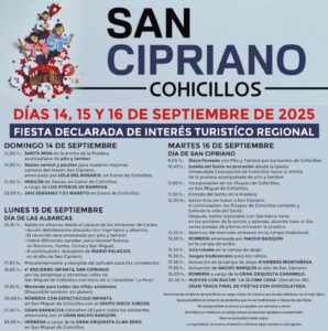 Programa San Cipriano 2025 Cohicillos