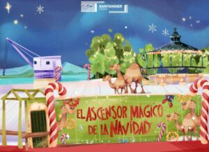 ascensor mágico de la navidad