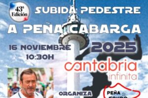 subida pedestre peña cabarga