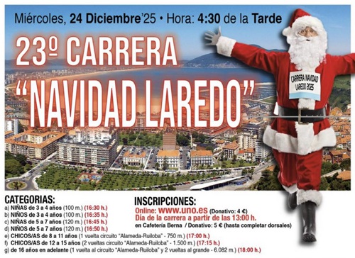 carrera navidad laredo