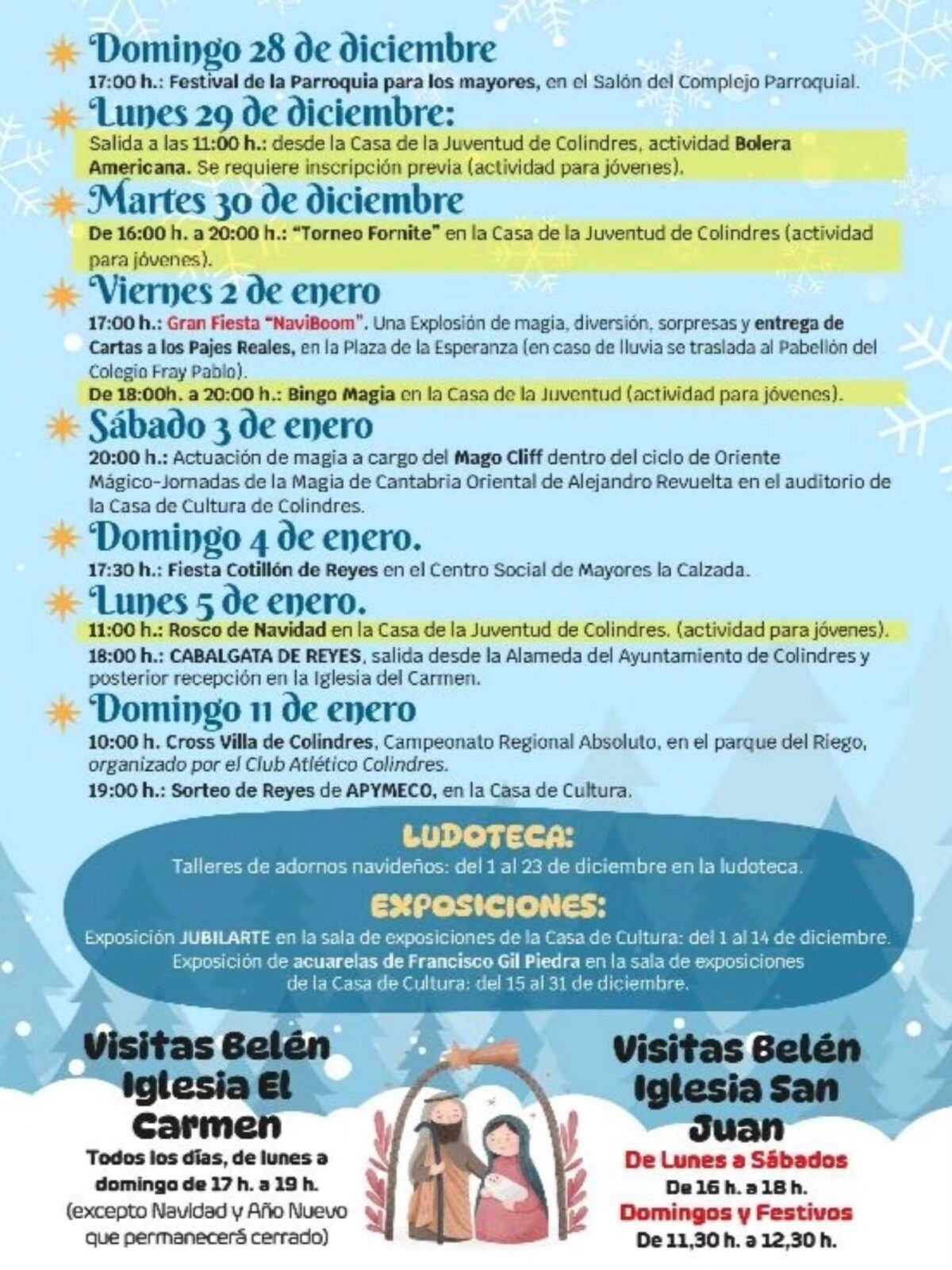 Programa Colindres en Navidad 1