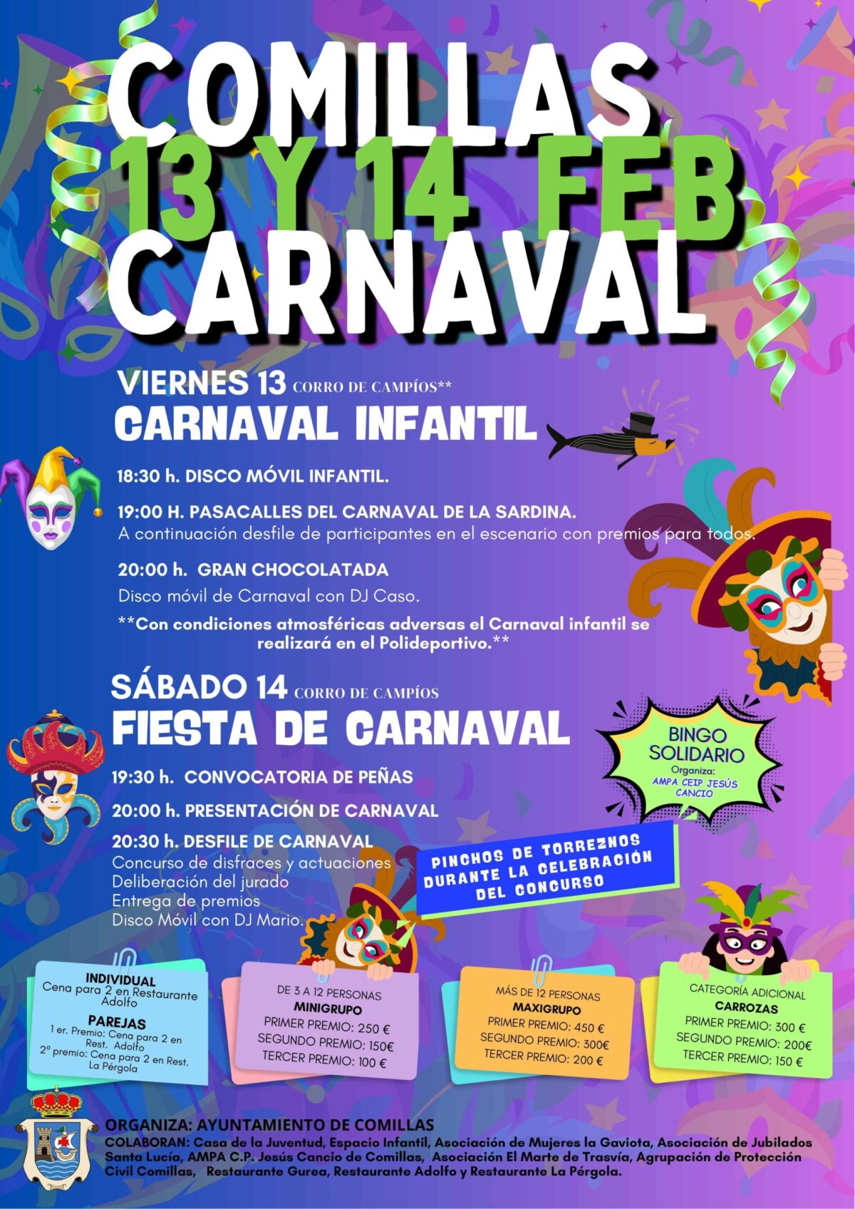 Cartel Carnaval Comillas 2026