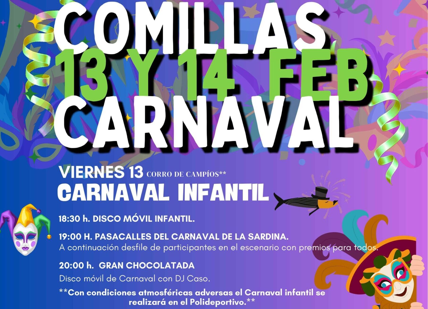 Cartel Carnaval Comillas 2026